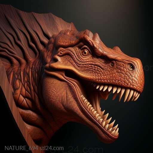 Nature and animals (st Carnotaurus 2, NATURE_694) 3D models for cnc